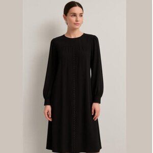 Vintage Black Long Sleeve Maxi Dress by Lorraine Beauchamp Size 10